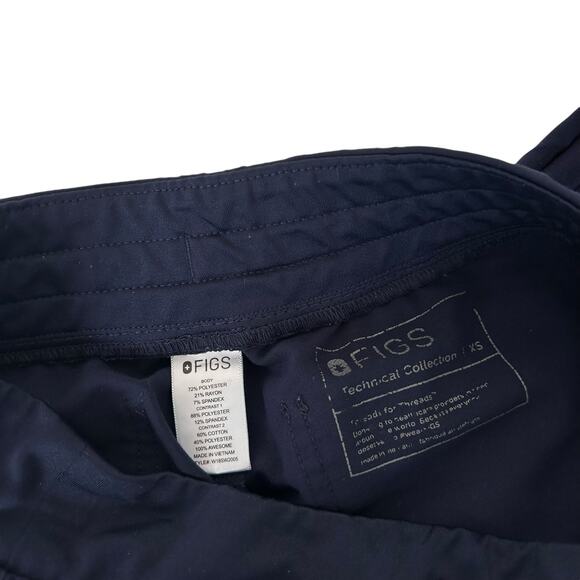 Figs Navy Blue Zamora Jogger Scrub Pants Sz XS - Picture 3 of 7